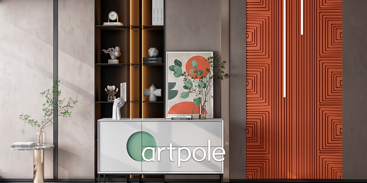 Интерьер с гипсовыми 3D-панелями ARTPOLE к статье &laquo;Гипсовые панели для внутренней отделки: как выбрать рельеф под стиль интерьера&raquo;