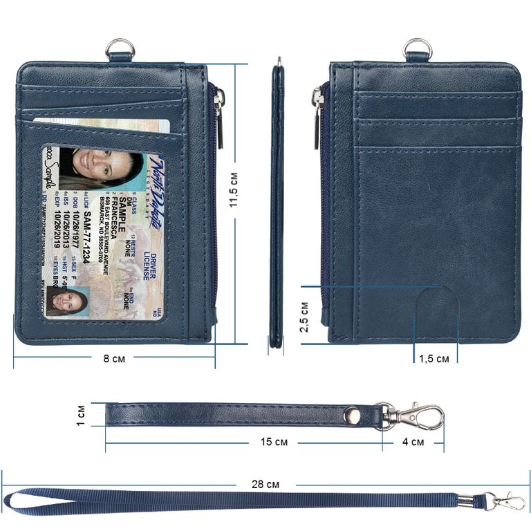 Чехол для пропуска "Tihpon", купить для карточек, на шнурке