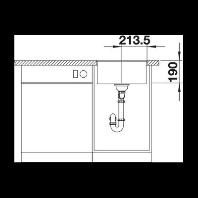 Мойка Blanco Subline 400-F, 523475