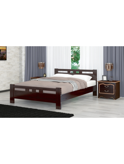 Кровать Вероника 2 Орех темный (Браво)