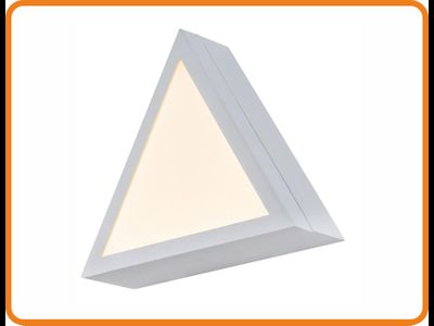 Светодиодный светильник СПО114-240-336-triangle-2000 IP44 2000х2000х120, 240Вт, 20250 Лм, Интерьерное, Дизайнерское освещение. Опал, Призма.