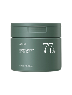 Отшелушивающие пэды с хауттюйнией и PHA-кислотой Anua Heartleaf 77% Clear Pad