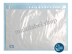 Конверт C5 самоклеящийся прозрачный 240х185мм (225х165), 12501200