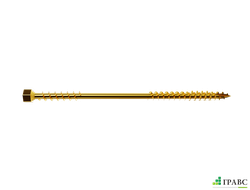 Конструкционный самор. по дер. двойная резьба, желт. 6-гр. PRO Torx 40, 8,0 x 240 mm