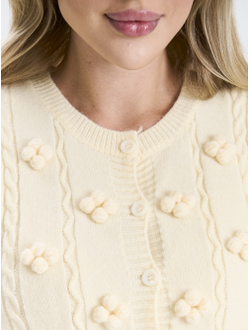 Кардиган женский укороченный на пуговицах