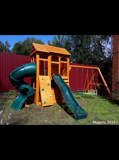 Детская площадка IgraGrad Клубный домик 2 с трубой