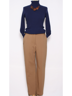 Брюки зауженные песочные р.46-48