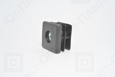 Купить заглушку опору 30х30 мм с гайкой М8