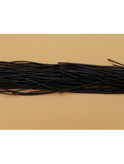 Канитель мягкая, цвет черный, 1 мм