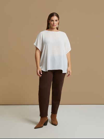 Женская блузка с принтом большого размера в модном бутике XLady