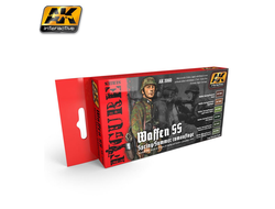 AK-Interactive: Набор акриловых красок: Немецкий камуфляж специальных войск, осень-лето