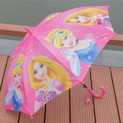 Зонт полуавтоматический детский 6 видов ( Микки Маус, Минни Маус, Эльза, Принцессы, Хеллоу Китти, Человек-Паук)
