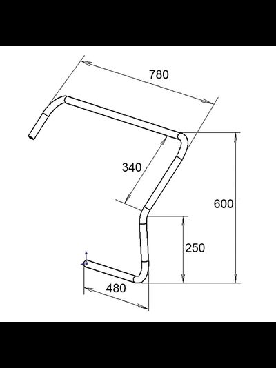 Консоль бортовая малая левая