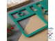 Форма для вырезания печенья Доляна «Пряничный домик», 28×19 см, цвет зелёный