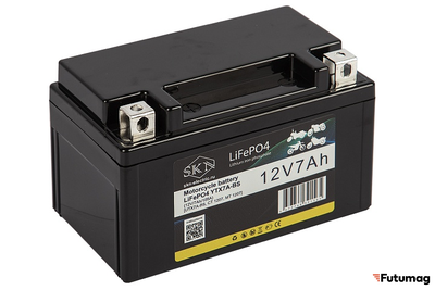 Аккумулятор для мототехники SKN LiFePO4 YTX7A-BS (12V/7Ah/105A)