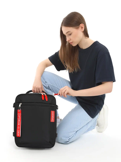 Рюкзак Сумка Чемодан ручная кладь 40x30x20 Optimum Wizz Air Light, черный