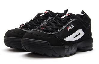 Fila Disruptor 2 Черные замшевые с белым (36-46)