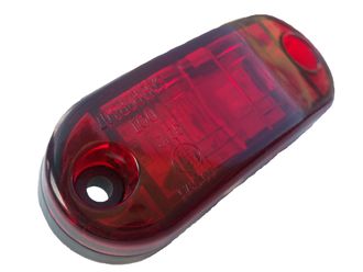 Габаритный фонарь GG 10v-30v 2.5" светодиодный 2SMD Flux красный с проводом