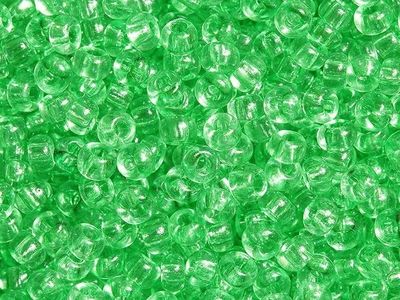 БИСЕР PRECIOSA 10/0 - 50г - 01161 ПРОЗРАЧНЫЙ КРИСТАЛЛ ЗЕЛЁНЫЙ