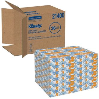 Салфетки косметические КК Kleenex д/лица 2сл. 100 лист 36 шт/уп 21400