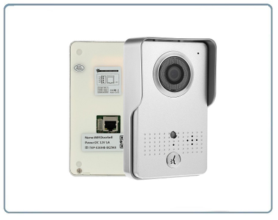 WiFi/LAN вызывная панель видеодомофона, интерком связь с активным подавлением шума, открытие замка через мобильное приложение, VGA. до - 20 град.С.