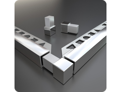 Фурнитура КПк 11-10 для плиточного профиля ПК 11-10.2700.9003 Белый глянец