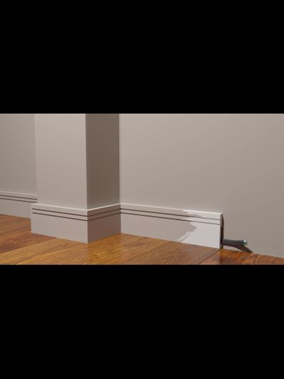 Напольный плинтус Decor-Dizayn DD717, для покраски, влагостойкий, ударопрочный, 2 метра