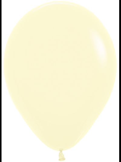 Воздушный шар светло-жёлтый макарунс