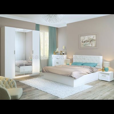 Шкаф 4-дв. Тиффани-3 М22 с зеркалом