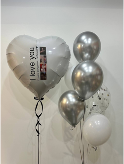 Композиция из шаров "I LOVE YOU"