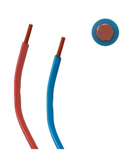 Провод гибкий монтажный TOPFLEX V-K, красный, 1*35,0