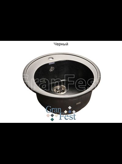 Керамическая мойка для кухни Granfest GF-R510 круглая мойка
