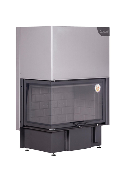 Каминная топка Экокамин ДЕЛЬТА 800 L два стекла левая