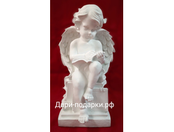 Садовая скульптура Ангел с книгой  47*27см   2,8кг    полистоун Россия 2549-085159