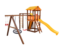 Детский уличный игровой комплекс Perfetto sport Pitigliano 7 + качели Паутина в Воронеже