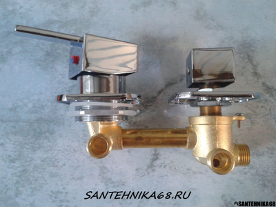 Смеситель для душевой кабины на 3 положения G3-10 G3-12 G3-14 см под резьбу