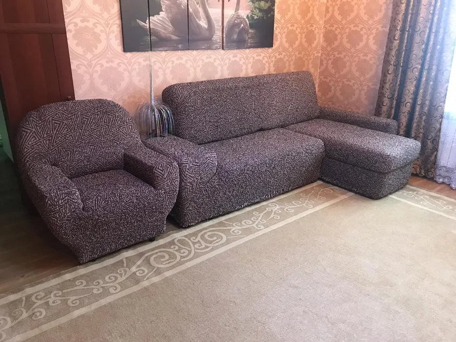 Еврочехлы Виста Меандр коричневый
