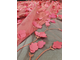 Вышивка коралловой нитью с атласными цветами КОРАЛЛ S19019