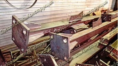 Колонны из квадратных труб