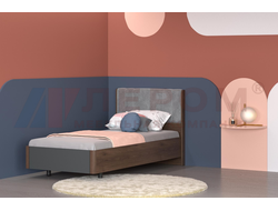 Детская ГРЕЙС - КР-5015 Кровать Гикори Джексон Темный/Антрацит Матовый