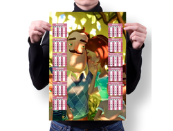 Календарь настенный Привет Сосед/ Hello Neighbor №8