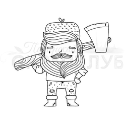 Надписи и картинки для открыток.  В гостях у дровосека