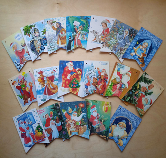 Флажки для новогодней гирлянды