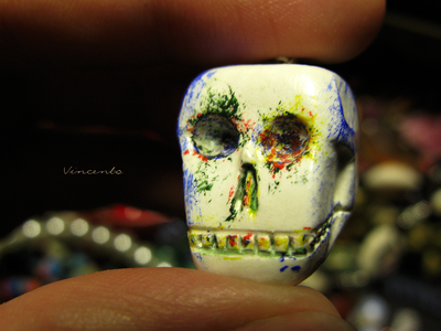 Подвеска "Мексиканский череп" - необычное украшение к Хэллоуину