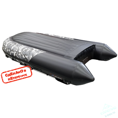 Лодка ПВХ Hunterboat Хантер Про 380Pro Серый КМФ