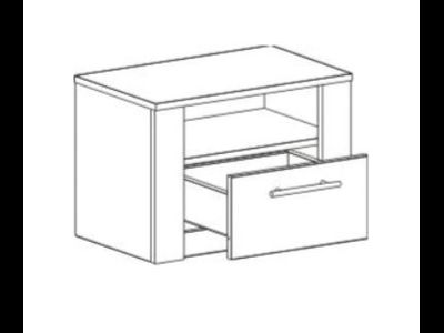 Прикроватная тумба Элана бодега белая