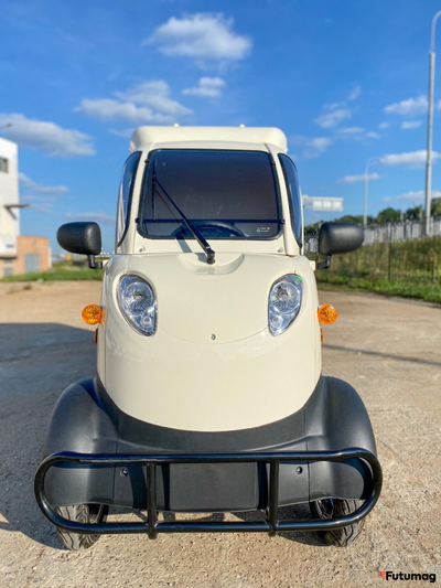 Квадрицикл грузовой GreenCamel Тендер X1200 Квадро (72V 2500W) кабина, BOX, понижающая 52 Ah