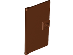 Door 1 x 4 x 6 with Stud Handle, Reddish Brown (60616 / 6126109 / 6248918)