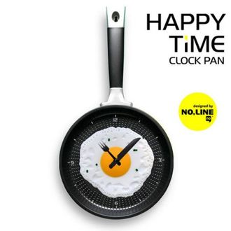 Часы Сковорода настенные желтые