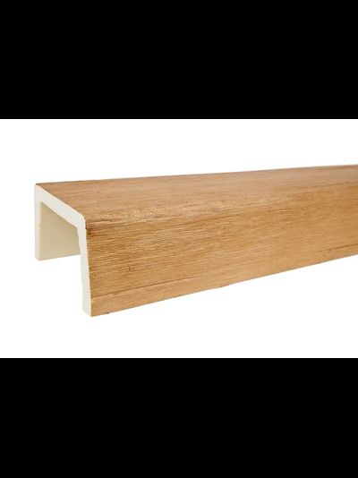 Декоративная балка из полиуретана. Полиуретановая фальшбалка Country Decor рубленая берёза